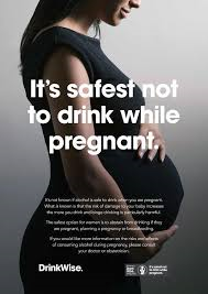 Veel discussie over tekst poster DrinkWise over alcohol en zwangerschap