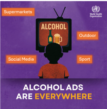 Kans dat jongeren alcoholreclame zien is nog steeds aanzienlijk