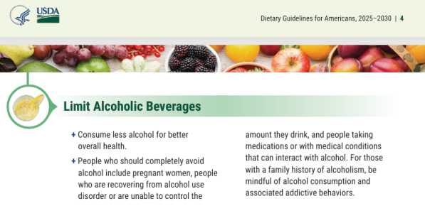 Verenigde Staten schrapt advies alcoholgebruik te beperken tot 1 of 2 glazen per dag